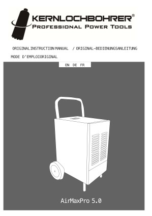 Operating instructions for: AirMaxPro 5.0 construction dryer
